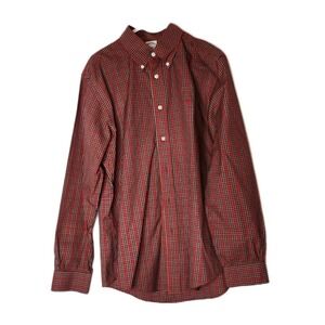 Brooks Brothers Regent‎ Dress Shirt SUPIMA Cotton Men's Size XL Red Black Yellow